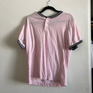 Pink medium short sleeve faze 1 dress collar shirt